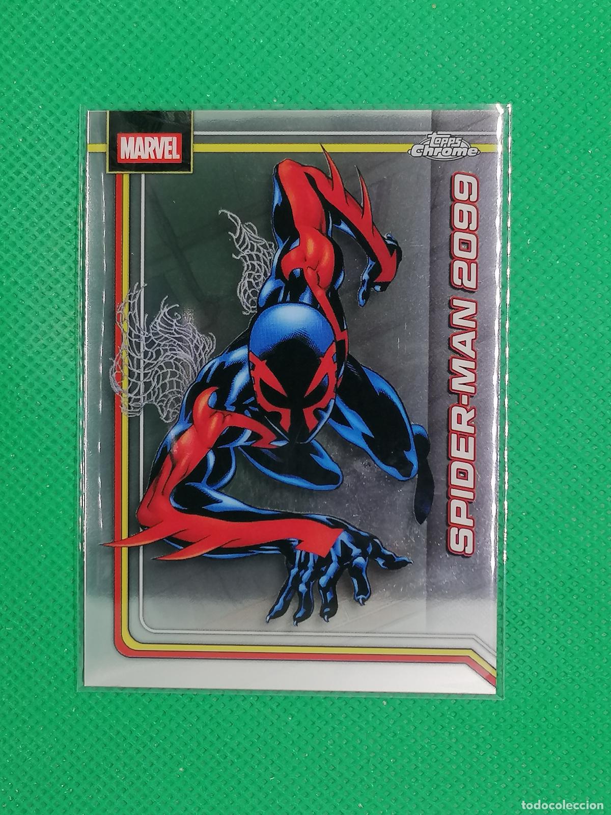 Cromos de f&uacute;tbol: 164 SPIDER - MAN 2099 BASE CARD ⚽ TOPPS CHROME MARVEL 2026 ⚽