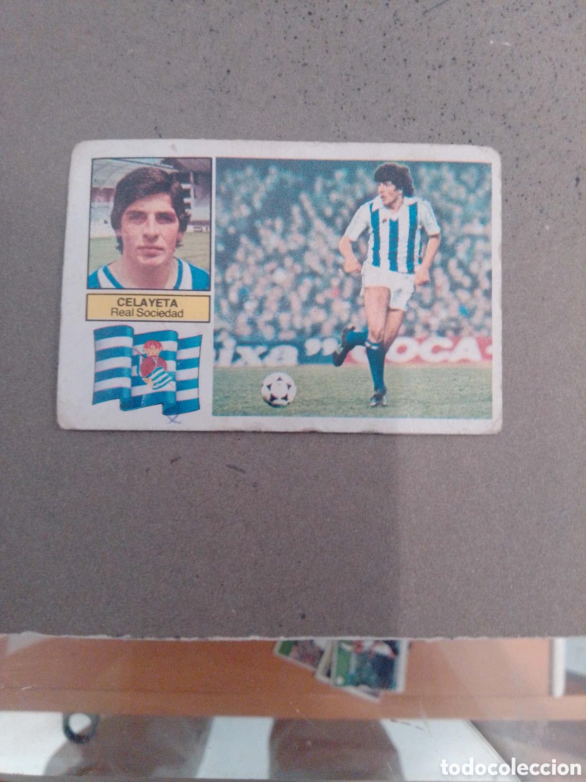 Figurine di Calcio: CELAYETA REAL SOCIEDAD 1982-83 ESTE DESPEGADO