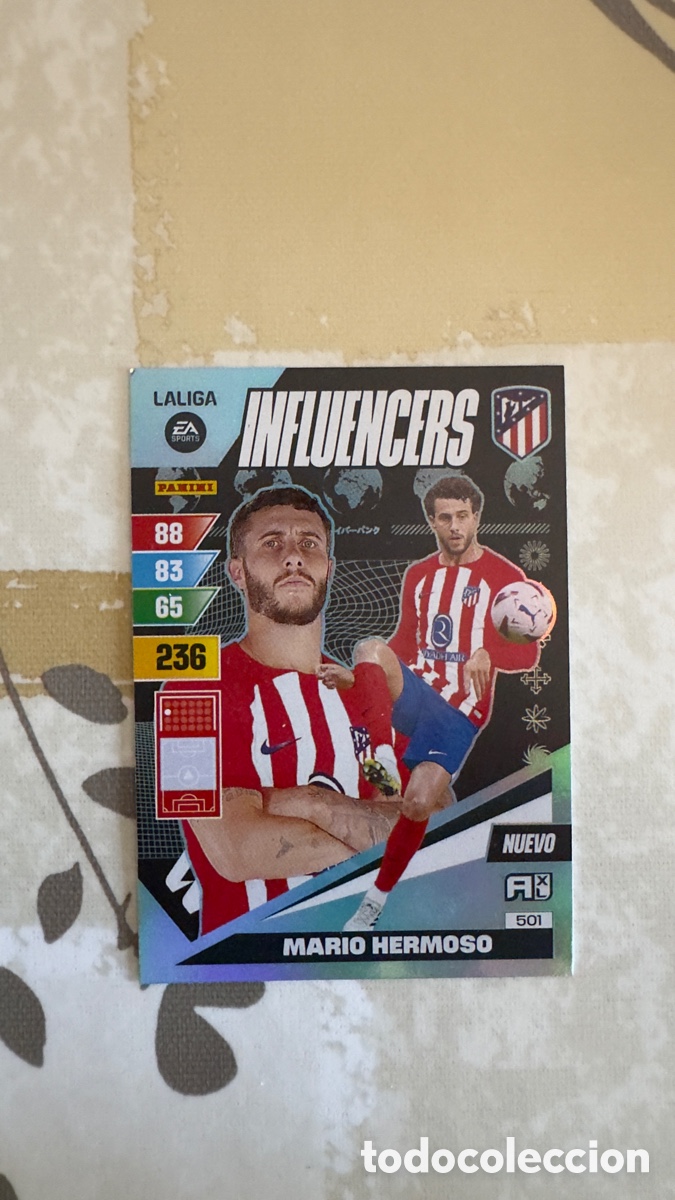 Cromos de f&uacute;tbol: Lote L045: Cromo de futbol Adrenalyn XL 23/24 &ldquo;Atl&eacute;tico de Madrid&rdquo;