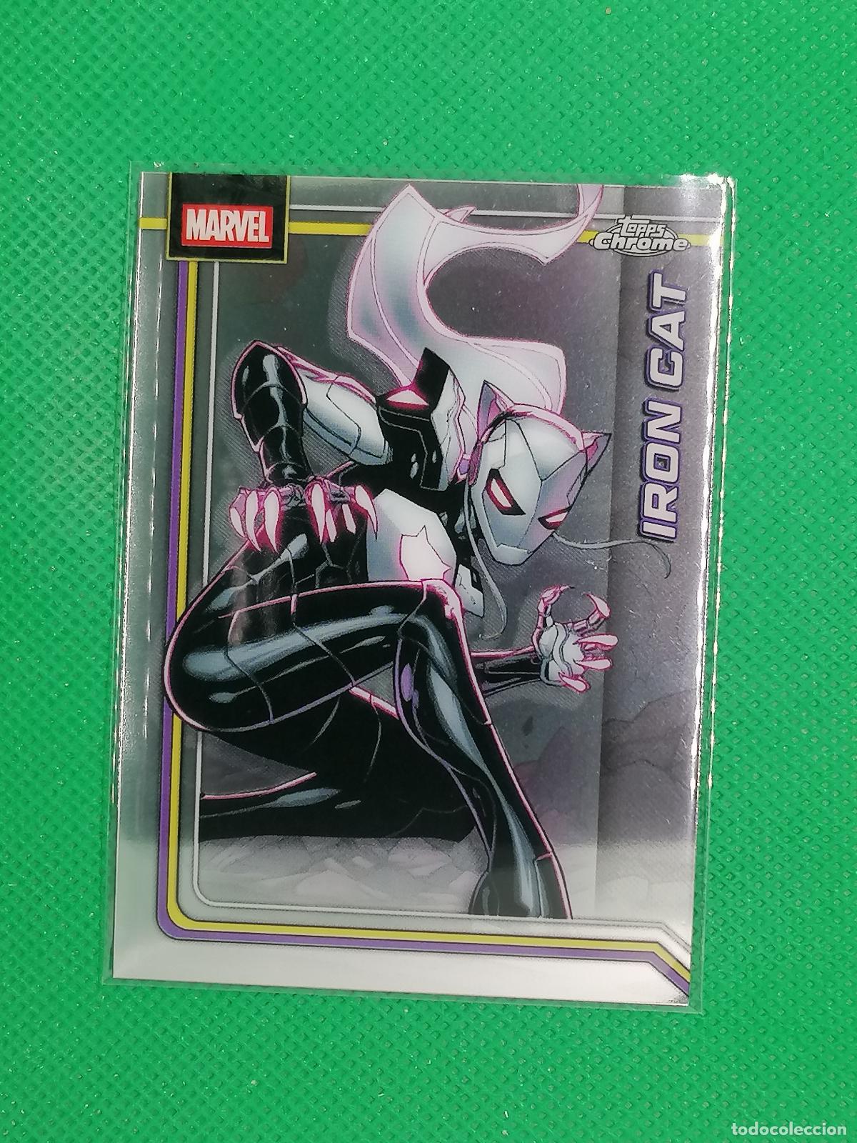 Cromos de f&uacute;tbol: 127 IRON CAT BASE CARD ⚽ TOPPS CHROME MARVEL 2026 ⚽