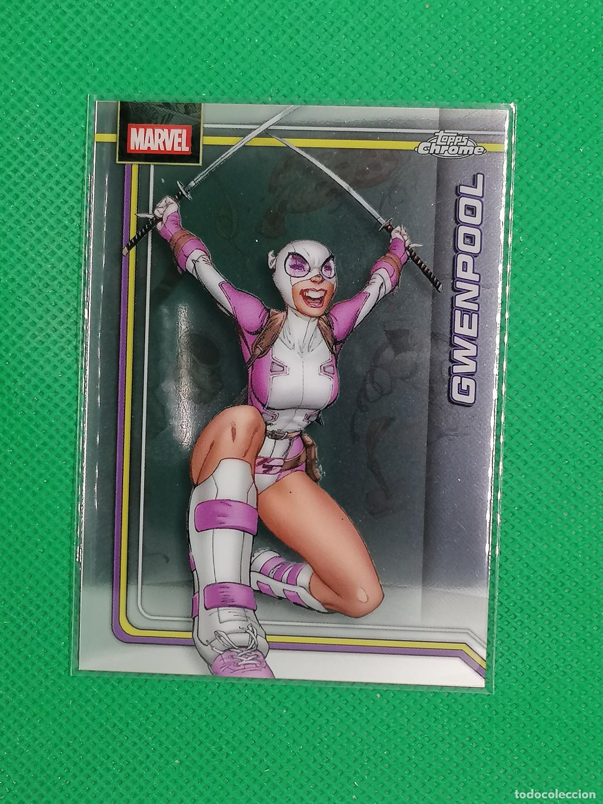 Cromos de f&uacute;tbol: 121 GWENPOOL BASE CARD ⚽ TOPPS CHROME MARVEL 2026 ⚽