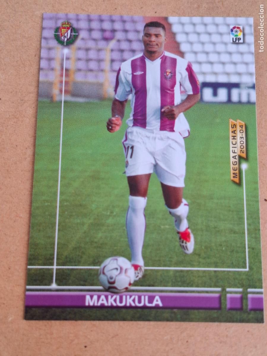 Cromos de f&uacute;tbol: MEGAFICHAS 2003 2004 03 04 - 454 MAKUKULA - ( NUEVO FICHAJE ERROR ) - REAL VALLADOLID