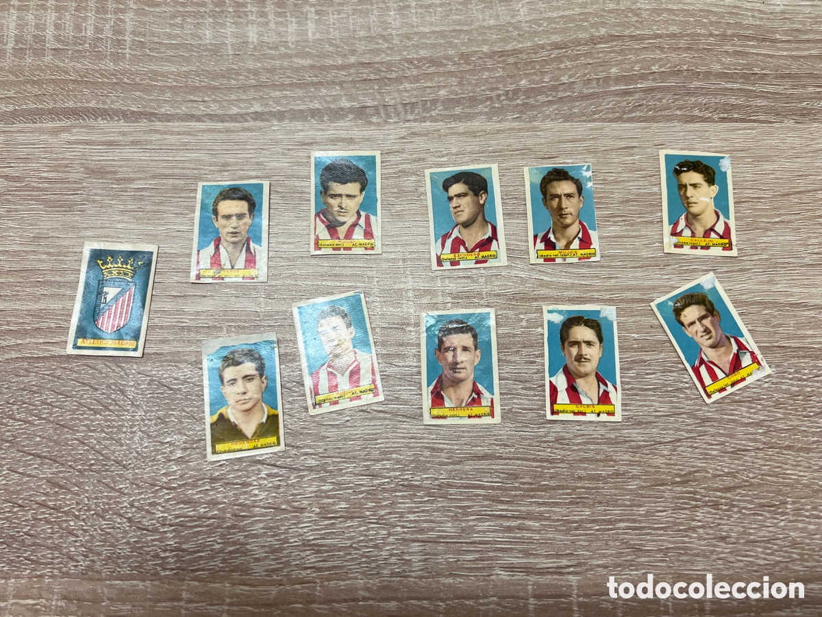 Football Stickers: 1953 AT MADRID LOTE 11 CROMOS BRUGUERA SIN PEGAR