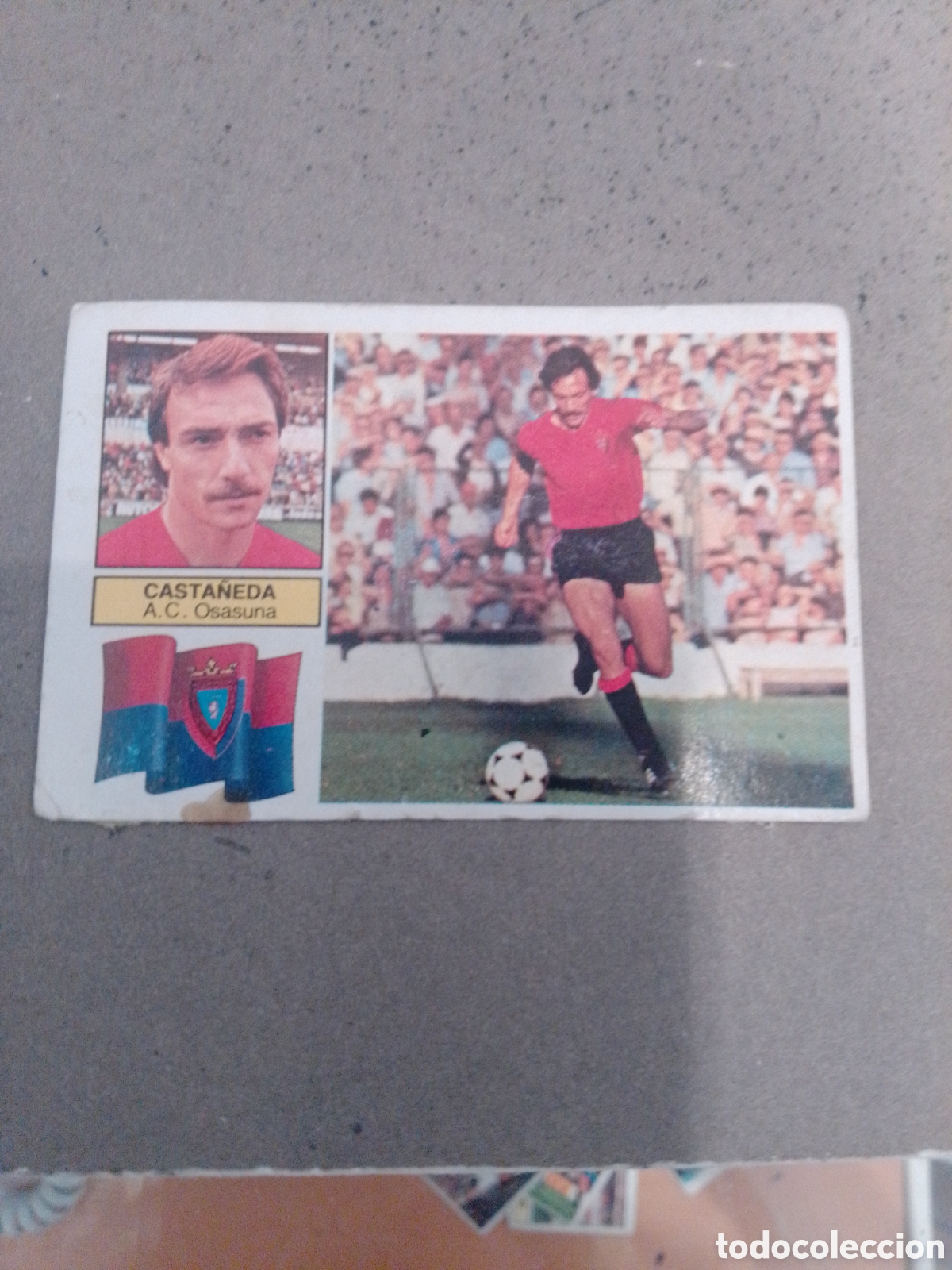 Football Stickers: CASTA&Ntilde;EDA OSASUNA 1982-83 ESTE DESPEGADO