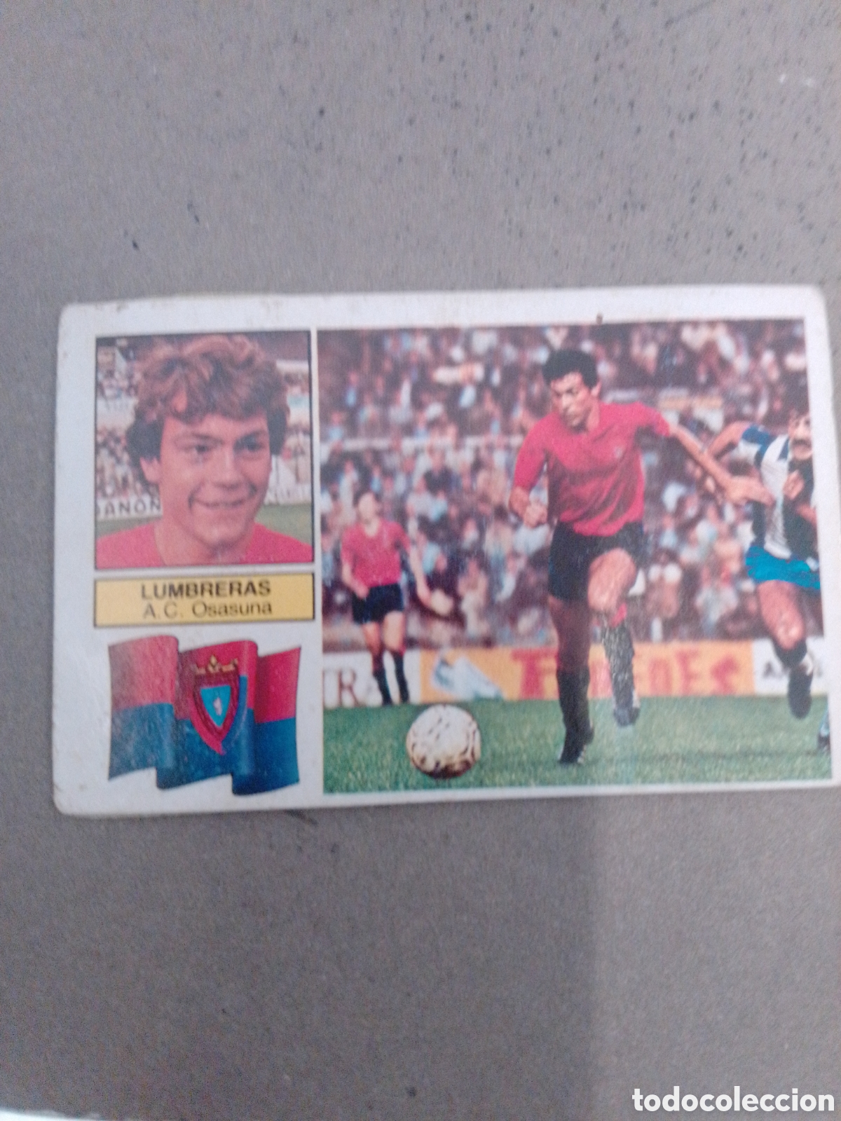 Cromos de Futebol: LUMBRERAS OSASUNA 1982-83 ESTE DESPEGADO