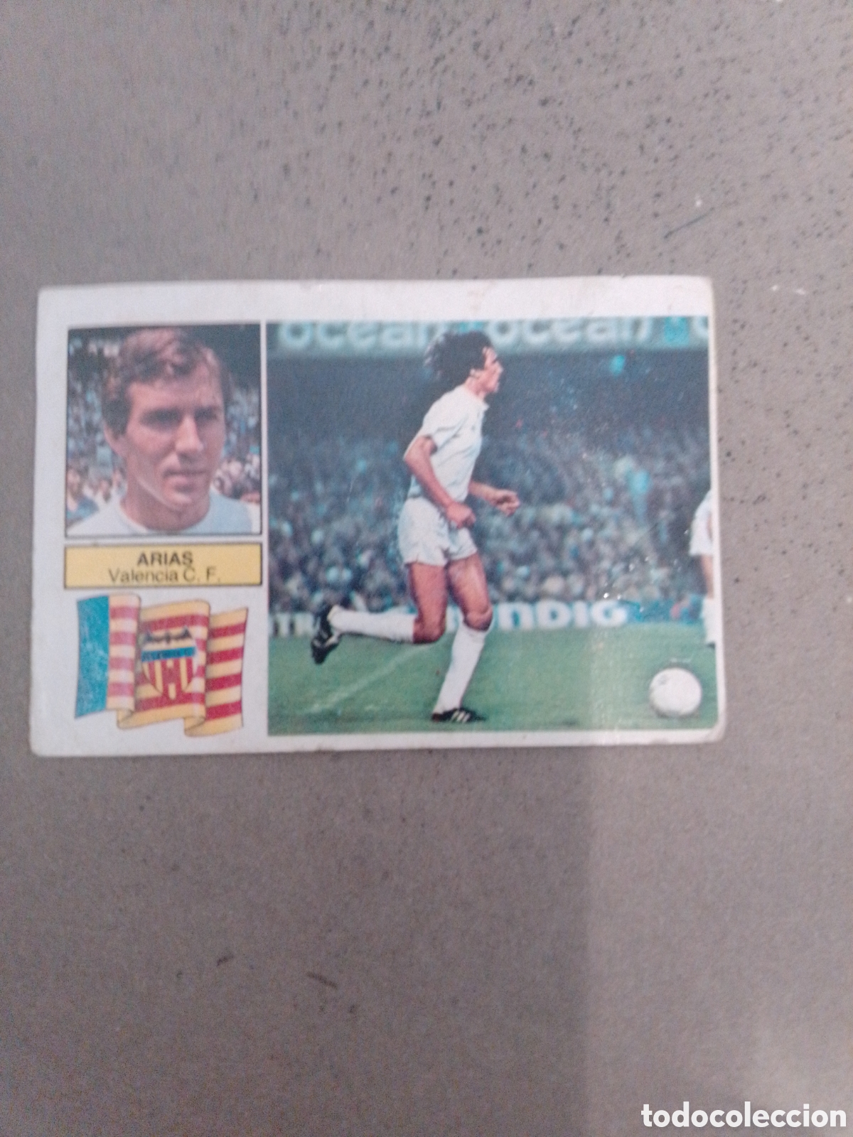 Fu&szlig;ball-Sticker: ARIAS VALENCIA 1982-83 ESTE DESOEGADO