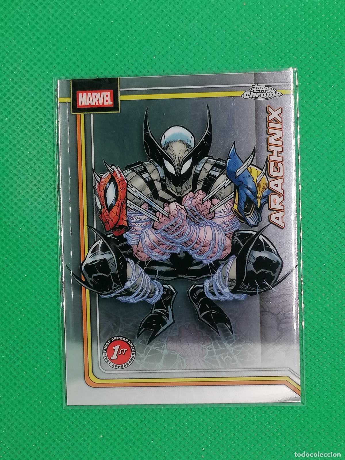 Cromos de f&uacute;tbol: 103 ARACHNIX 1ST APPEARANCE BASE CARD ⚽ TOPPS CHROME MARVEL 2026 ⚽