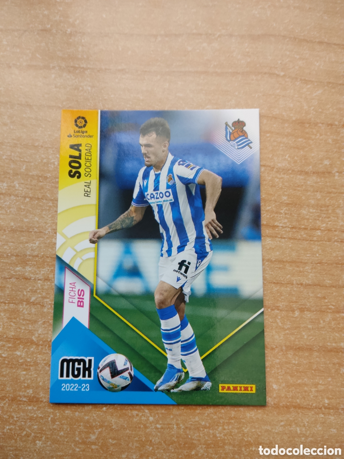 Cromos de f&uacute;tbol: 284 BIS SOLA REAL SOCIEDAD MEGACRACKS 2022 2023