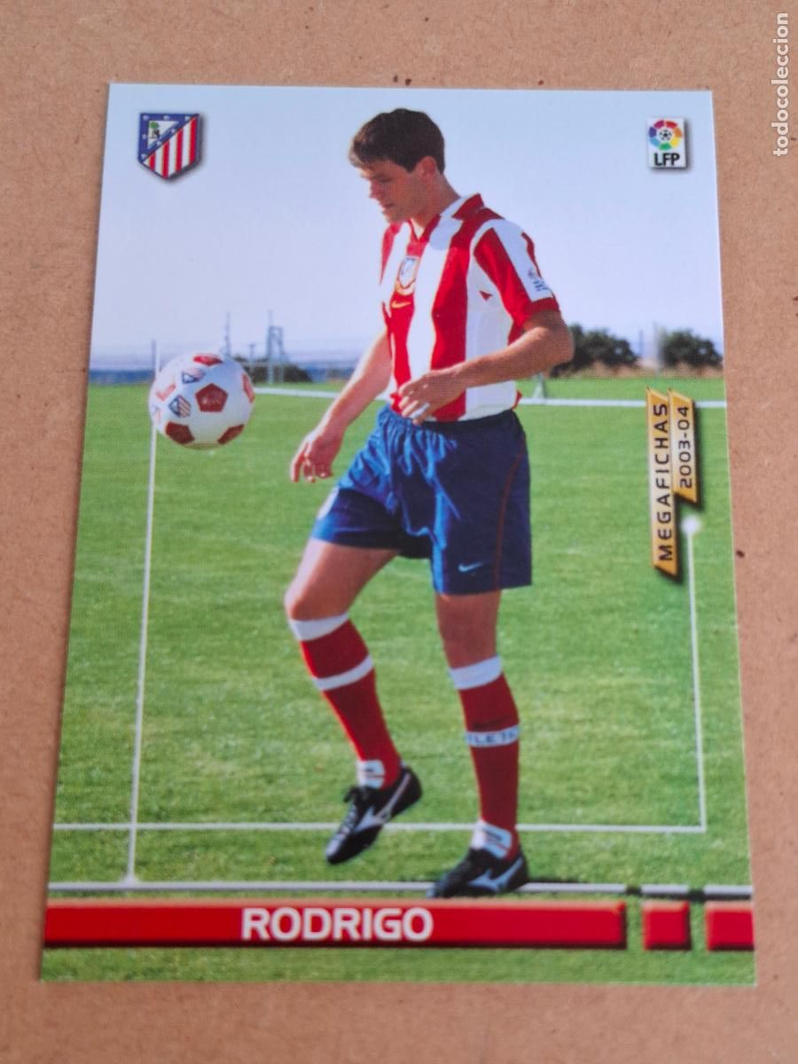 Cromos de f&uacute;tbol: MEGAFICHAS 2003 2004 03 04 - PANINI - 458 RODRIGO ( NUEVO FICHAJE ) - AT. MADRID