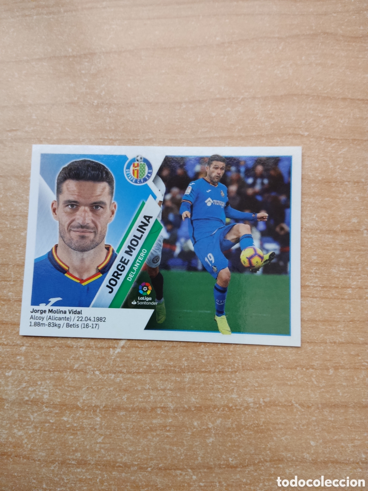 Cromos de f&uacute;tbol: 16 JORGE MOLINA GETAFE LIGA ESTE 2019 2020