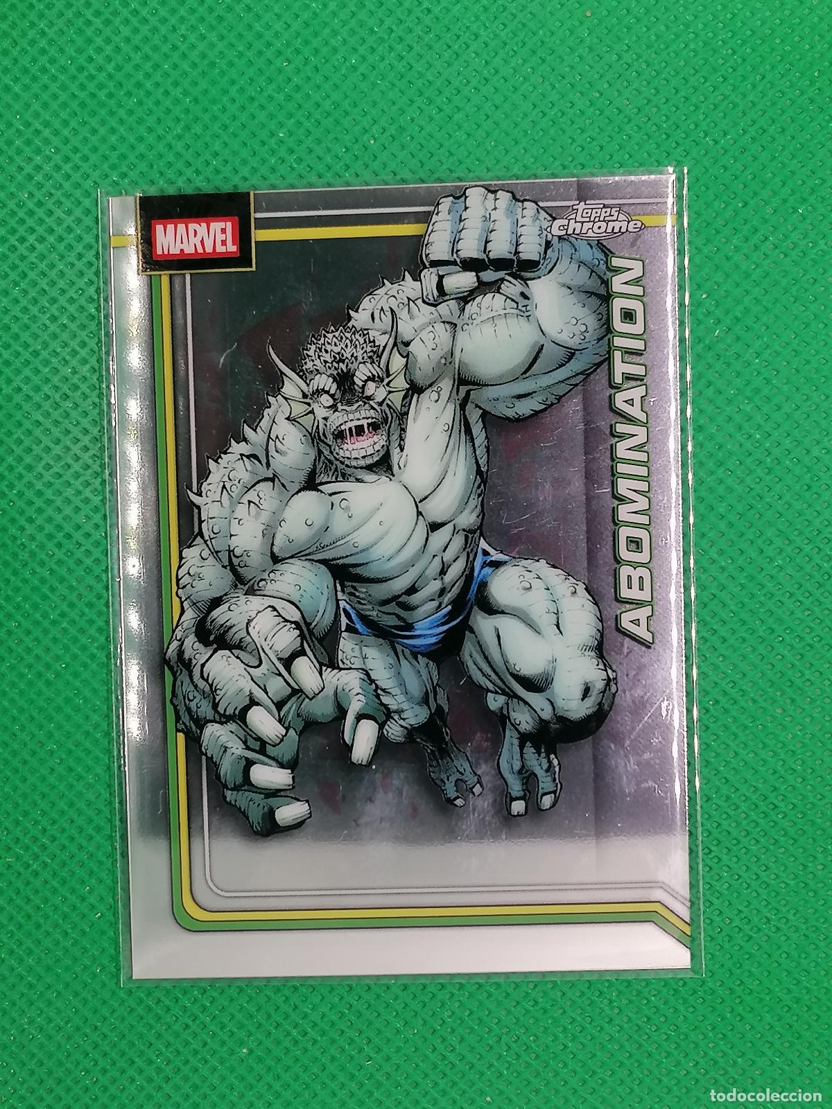 Cromos de f&uacute;tbol: 001 ABOMINATION BASE CARD ⚽ TOPPS CHROME MARVEL 2026 ⚽