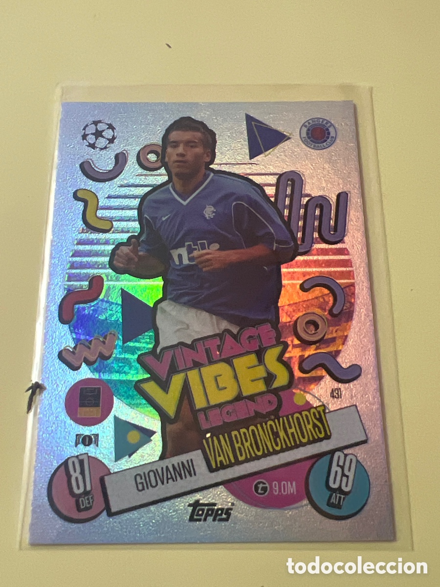 Cromos de f&uacute;tbol: C8564. VAN BRONCKHORST VINTAGE VIBES LEGEND NUMERO 431 MATCH ATTAX 2024 2025