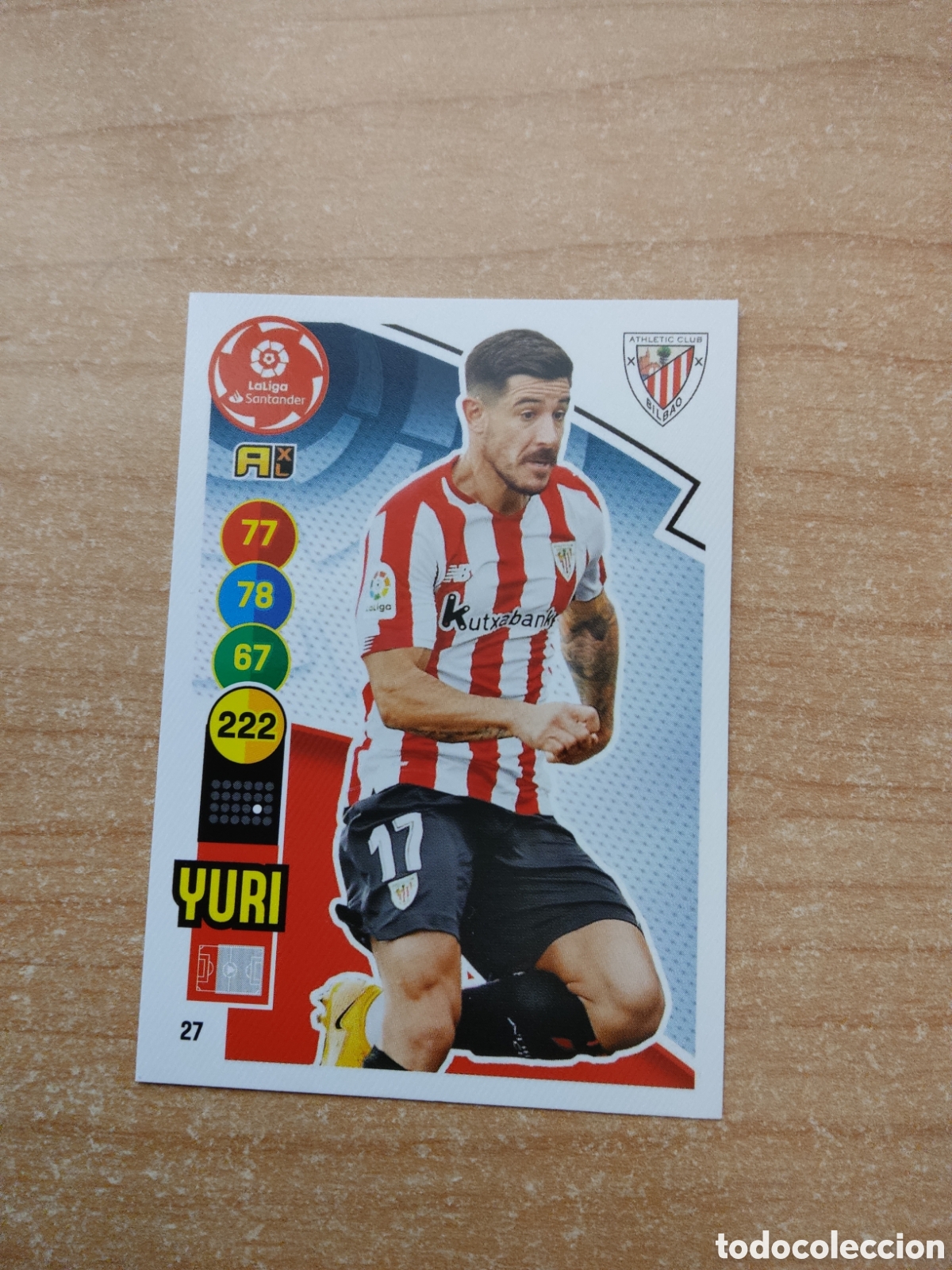 Cromos de f&uacute;tbol: 27 YURI ATHLETIC CLUB ADRENALYN XL LIGA 2020 2021