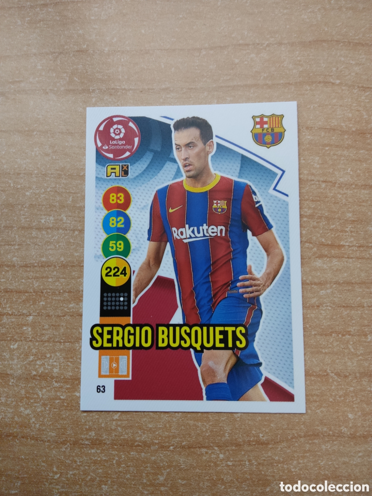Cromos de f&uacute;tbol: 63 SERGIO BUSQUETS BARCELONA ADRENALYN XL LIGA 2020 2021