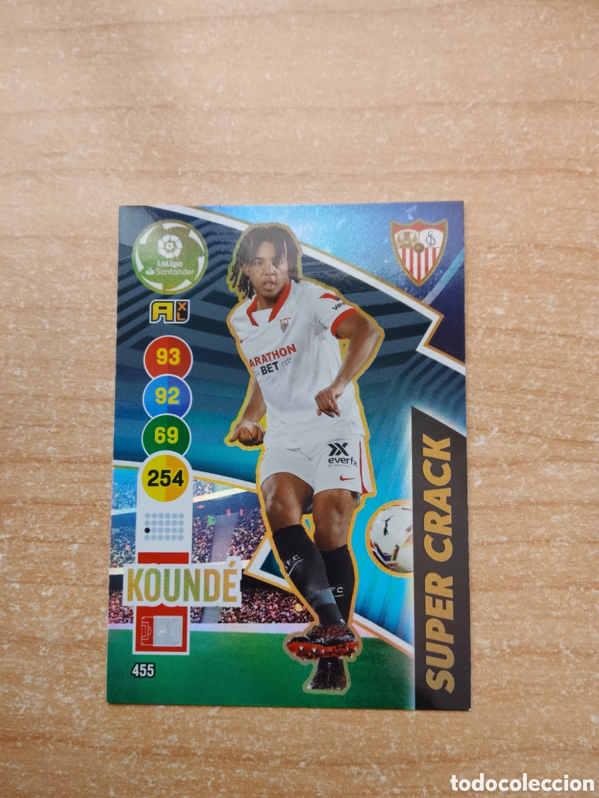 Cromos de f&uacute;tbol: 455 KOUNDE SEVILLA SUPER CRACK ADRENALYN XL LIGA 2020 2021