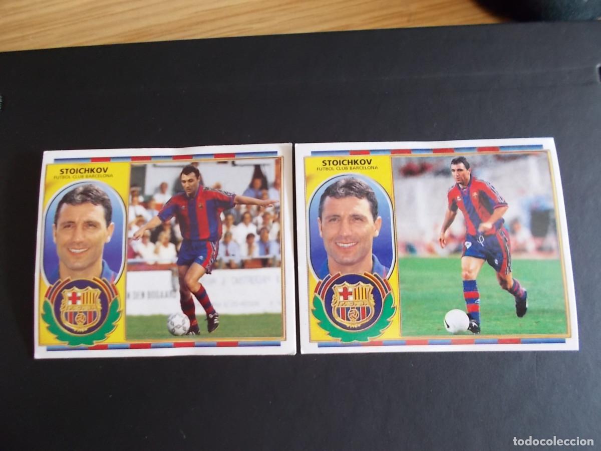 Cromos de f&uacute;tbol: ESTE 96-97 COLOCA STOICHKOV BARCELONA DOBLES IMAGENES NUEVOS SIN PEGAR IMPECABLES
