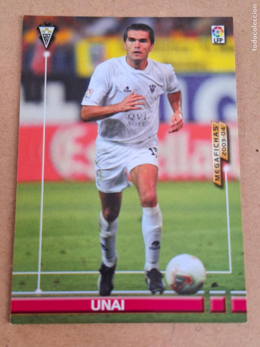 Cromos de f&uacute;tbol: MEGAFICHAS 2003 2004 03 04 - 480 UNAI ( NUEVO FICHAJE ) - ALBACETE BALOMPIE