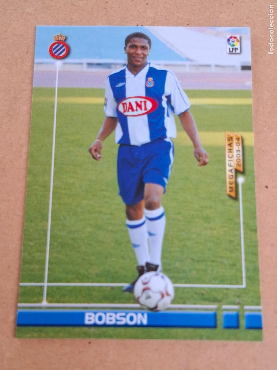 Cromos de f&uacute;tbol: MEGAFICHAS 2003 2004 03 04 - 481 BOBSON ( NUEVO FICHAJE ) - RCD. ESPANYOL