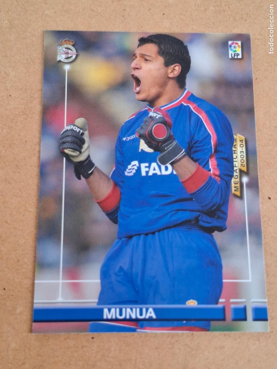 Cromos de f&uacute;tbol: MEGAFICHAS 2003 2004 03 04 - 484 MUNUA ( NUEVO FICHAJE ) - R.C. DEPORTIVO