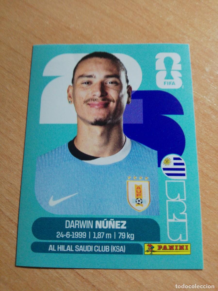 Cromos de f&uacute;tbol: URU 17 DARWIN NU&Ntilde;EZ URUGUAY MUNDIAL FIFA WORLD CUP 2026 26 PANINI STICKERS NUEVO