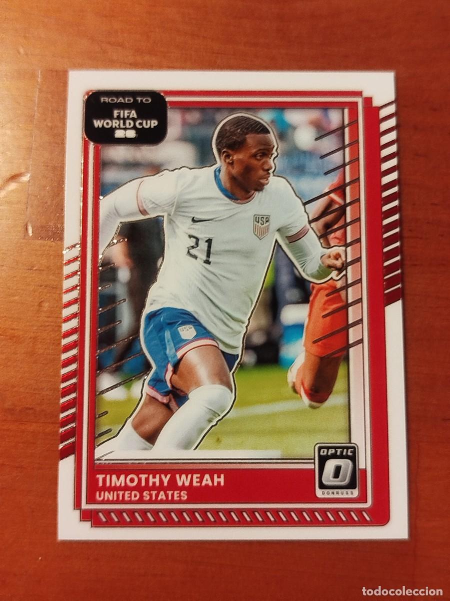 Figurine di Calcio: 21. Timothy Weah (USA) - Optic Panini Donruss Road to Fifa World Cup 2025