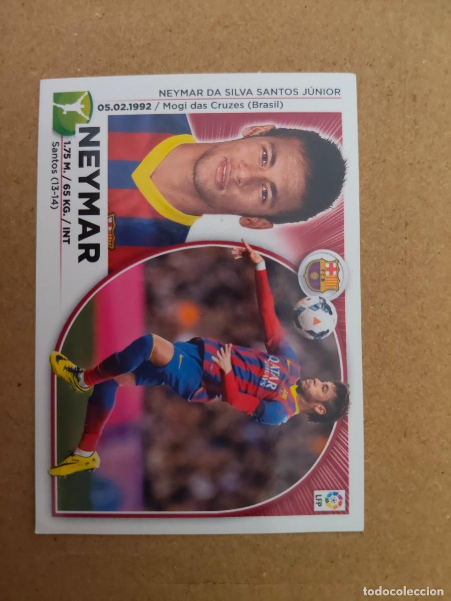 Cartes &agrave; collectionner de Football: Neymar. 14-15. Este.