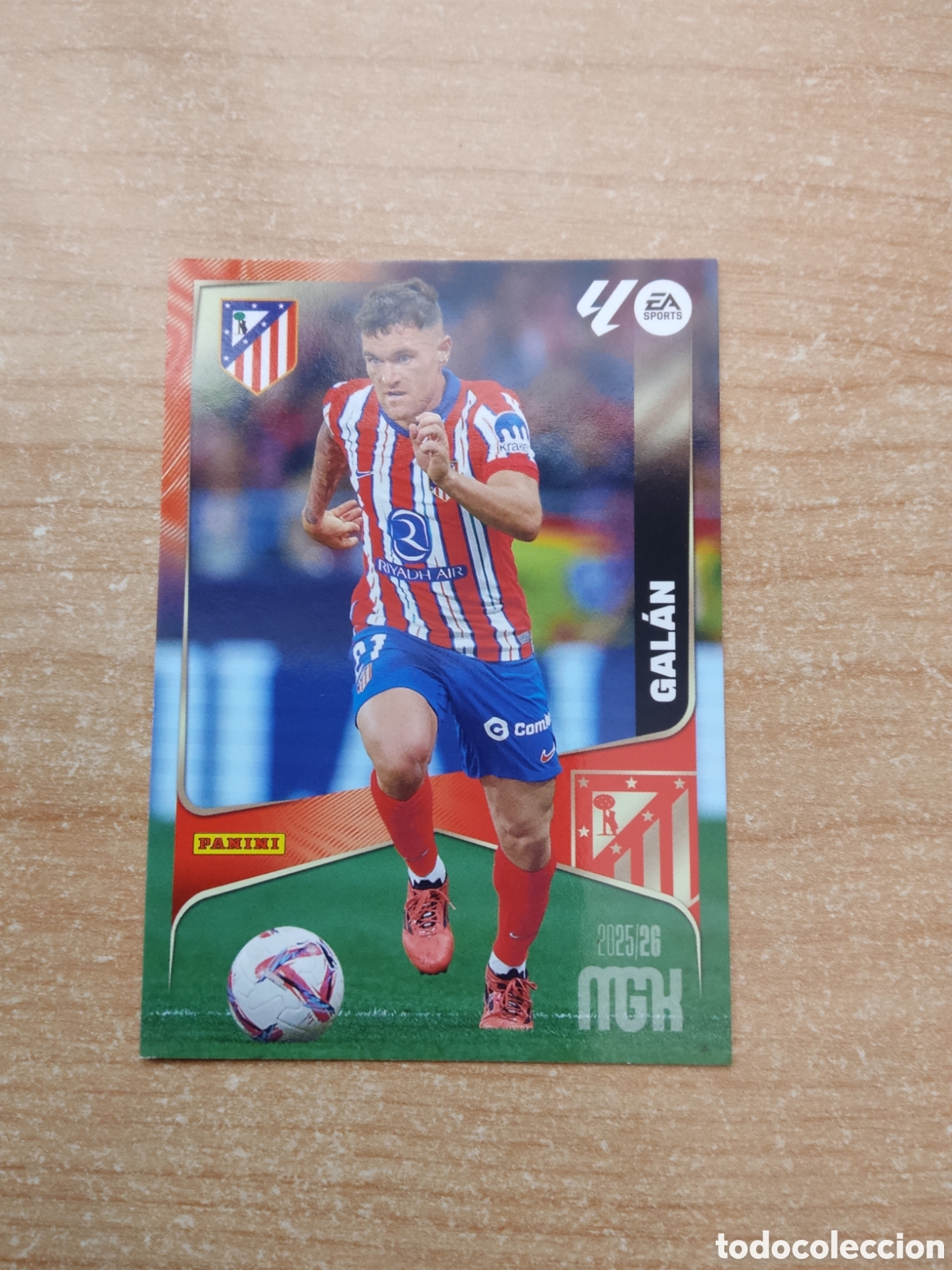Cromos de f&uacute;tbol: 62 JAVI GALAN ATLETICO MADRID MEGACRACKS 2025 2026