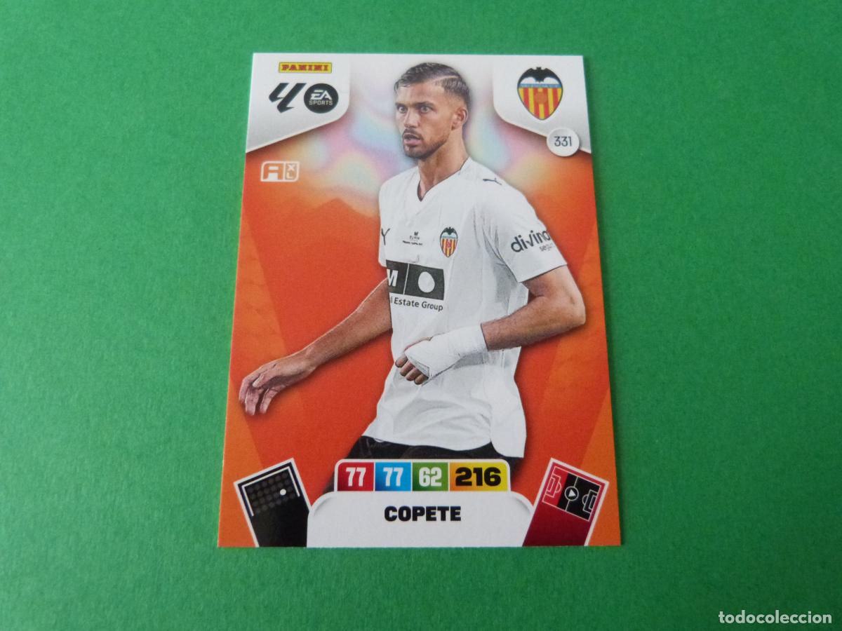 Cromos de f&uacute;tbol: TRADING CARD FUTBOL COPETE VALENCIA C.F. N&ordm; 331 LIGA ADRENALYN XL 2025-2026/25-26 PANINI