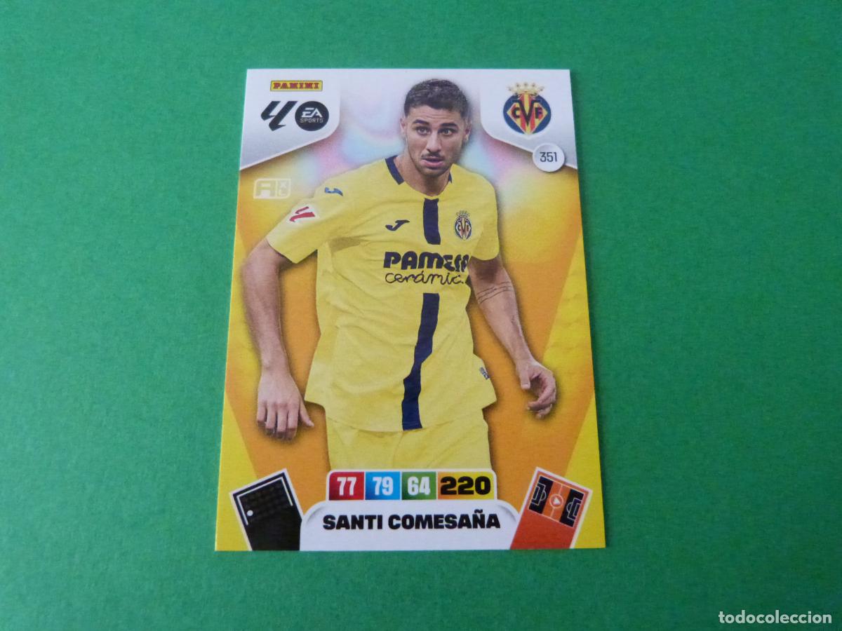 Cromos de f&uacute;tbol: TRADING CARD FUTBOL SANTI COMESA&Ntilde;A VILLARREAL C.F. N&ordm; 351 LIGA ADRENALYN XL 2025-2026/25-26 PANINI
