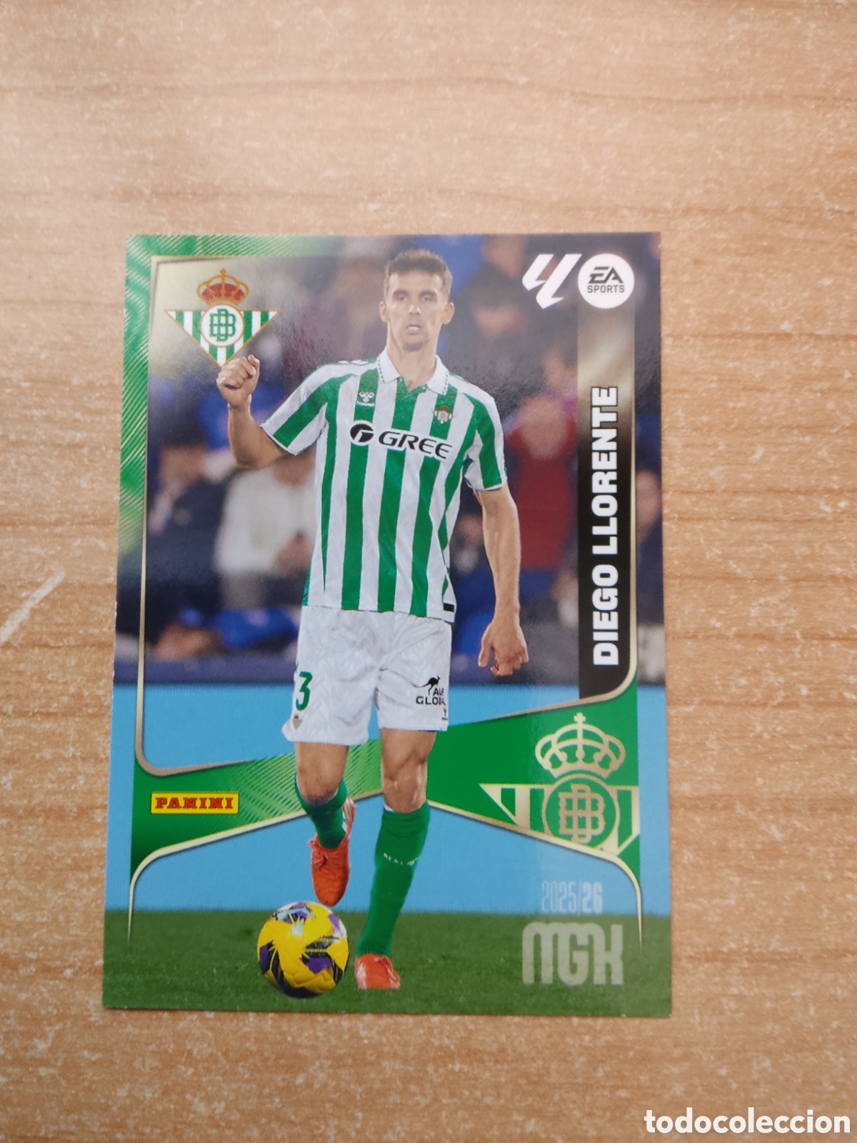 Cromos de f&uacute;tbol: 96 DIEGO LLORENTE REAL BETIS MEGACRACKS 2025 2026
