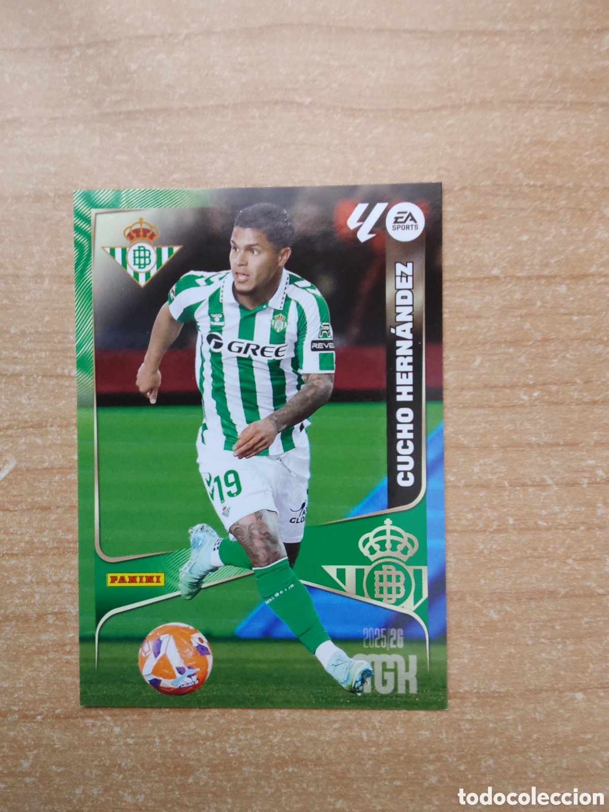 Cromos de f&uacute;tbol: 106 CUCHO HERNANDEZ REAL BETIS MEGACRACKS 2025 2026