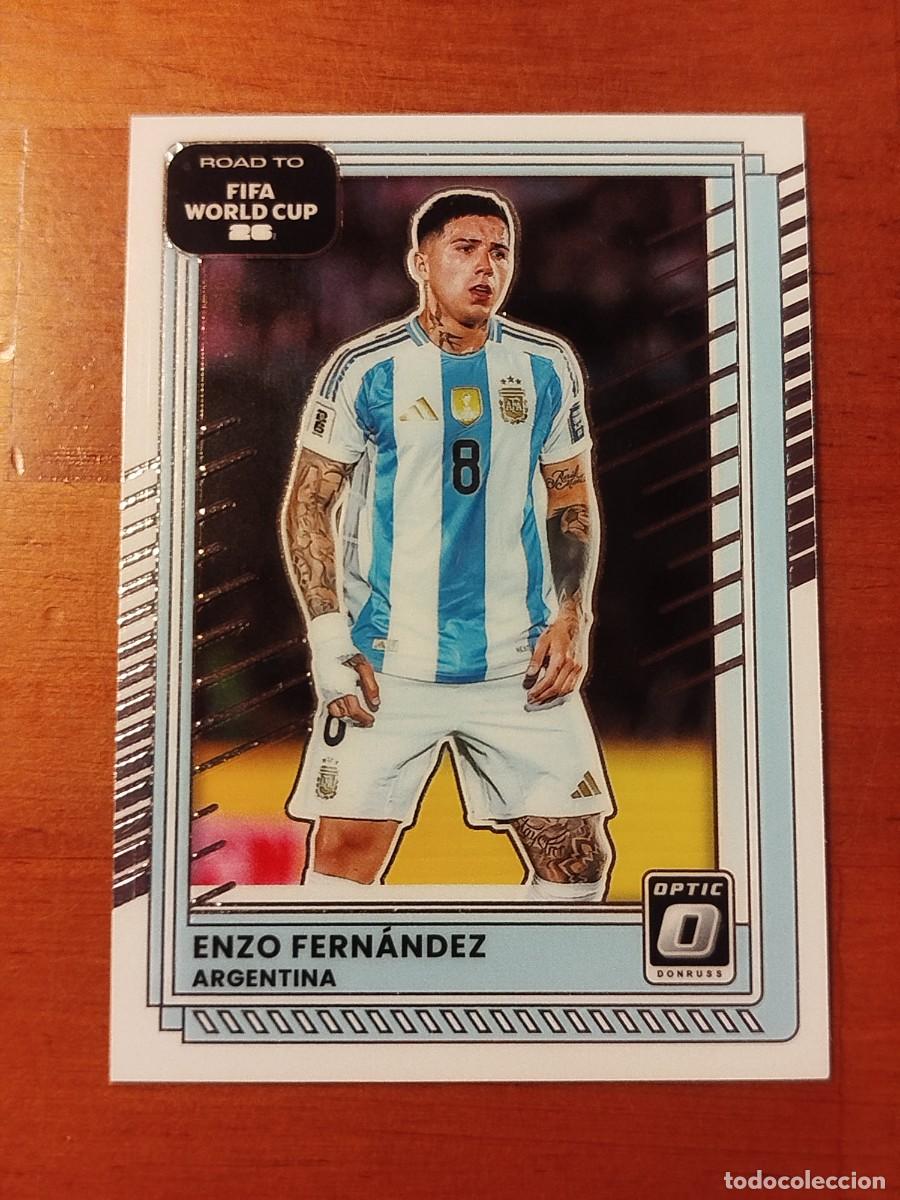 Cromos de f&uacute;tbol: 158. Enzo Fernandez (Argentina) - Optic Panini Donruss Road to Fifa World Cup 2025