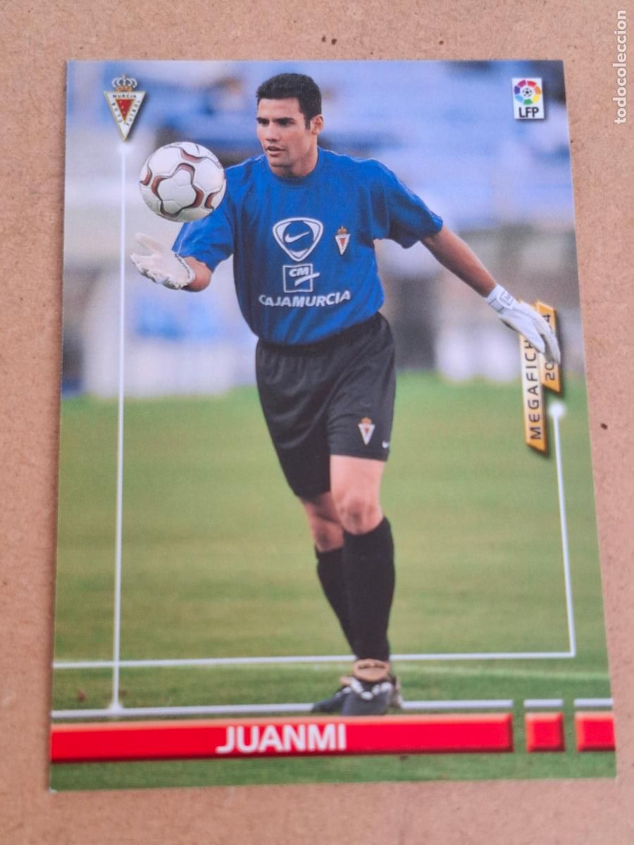 Football Stickers: MEGAFICHAS 2003 2004 03 04 - 486 JUANMI ( NUEVO FICHAJE ) - REAL MURCIA