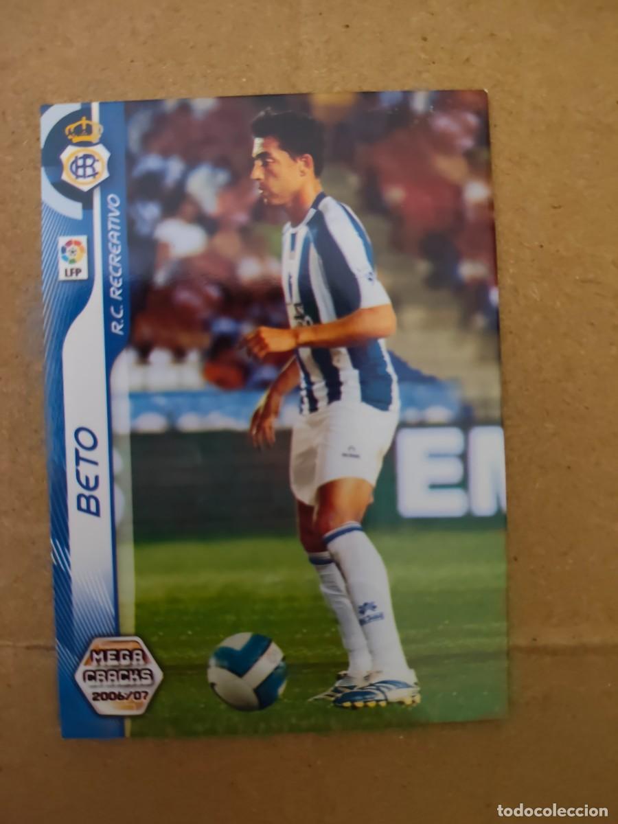 Cromos de f&uacute;tbol: Beto. Ficha bis 255. Megacracks