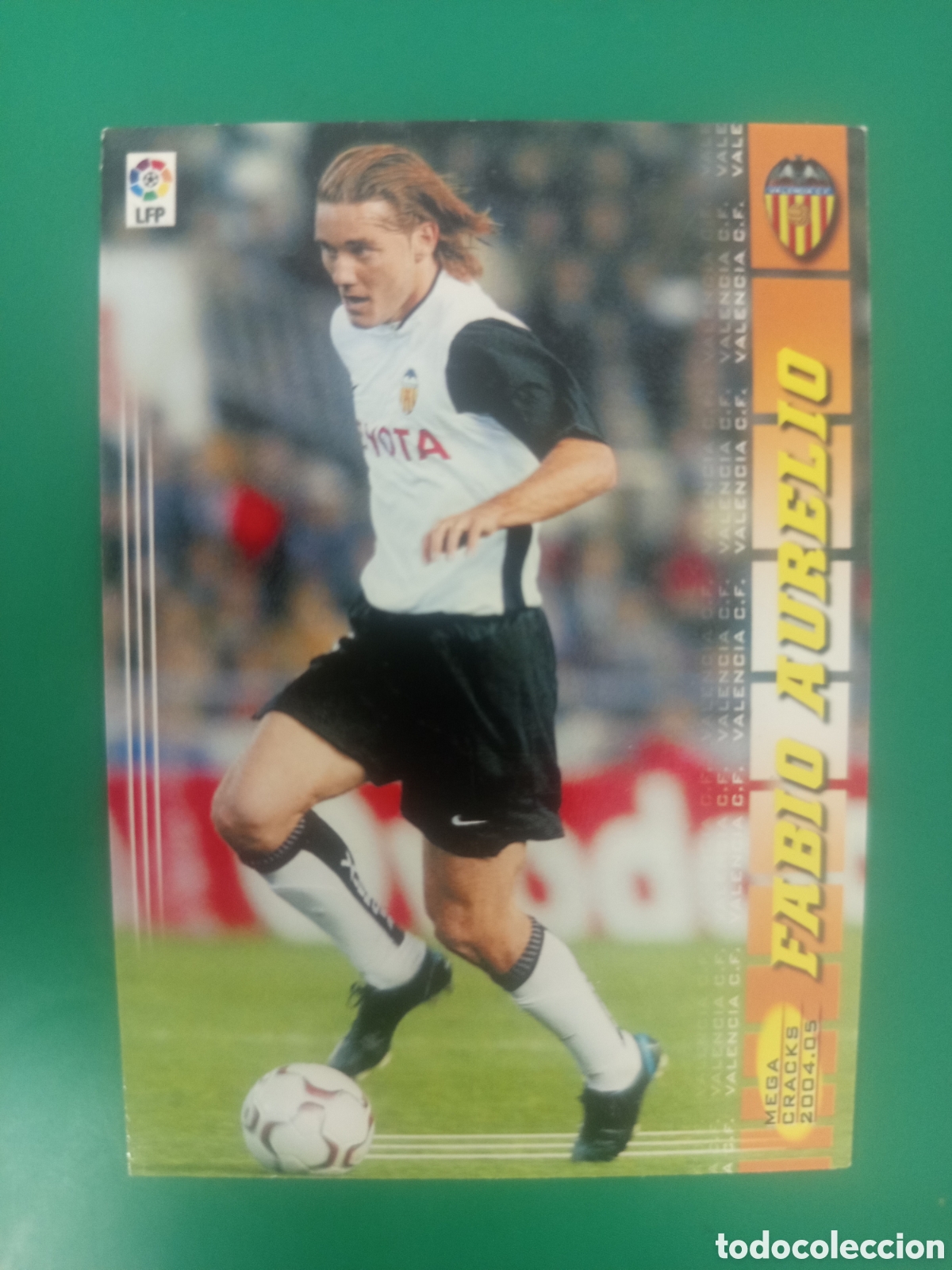 Cromos de f&uacute;tbol: ❇️ CROMO ⚽ FABIO AURELIO VALENCIA MEGACRACKS MGKS 04 05 2004 2005 PANINI SPORTS ❇️