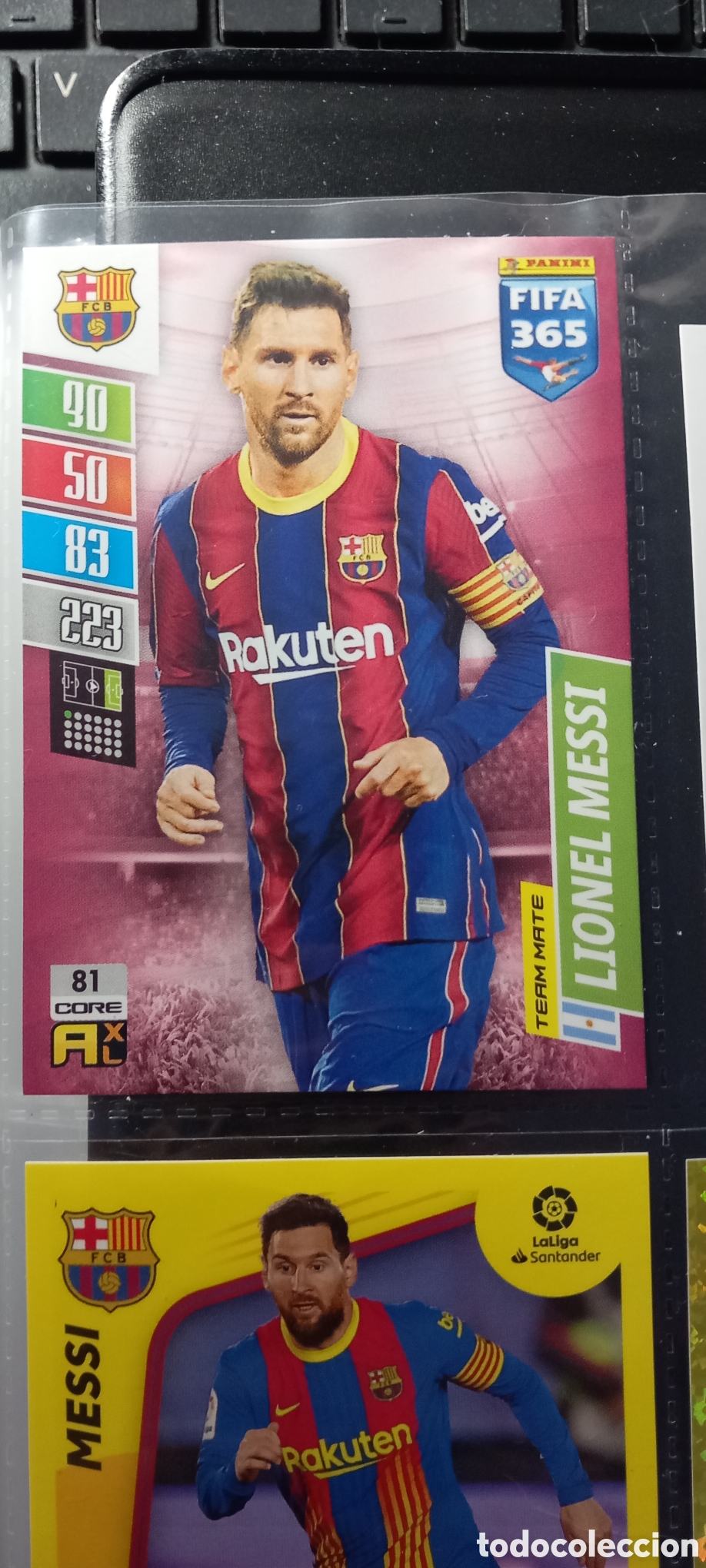 Cromos de f&uacute;tbol: Lote 9 cromos MESSI PANINI