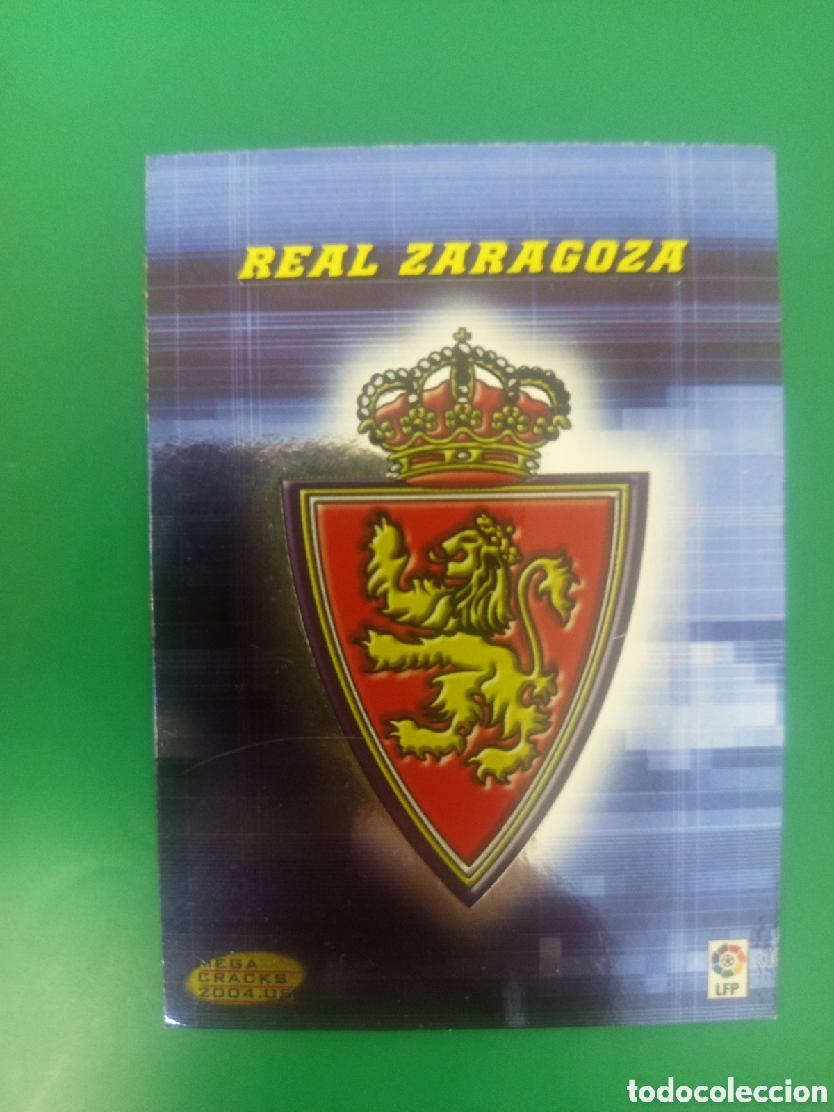 Cromos de f&uacute;tbol: ❇️ CROMO ⚽ ESCUDO ZARAGOZA MEGACRACKS MGKS 04 05 2004 2005 PANINI SPORTS ❇️