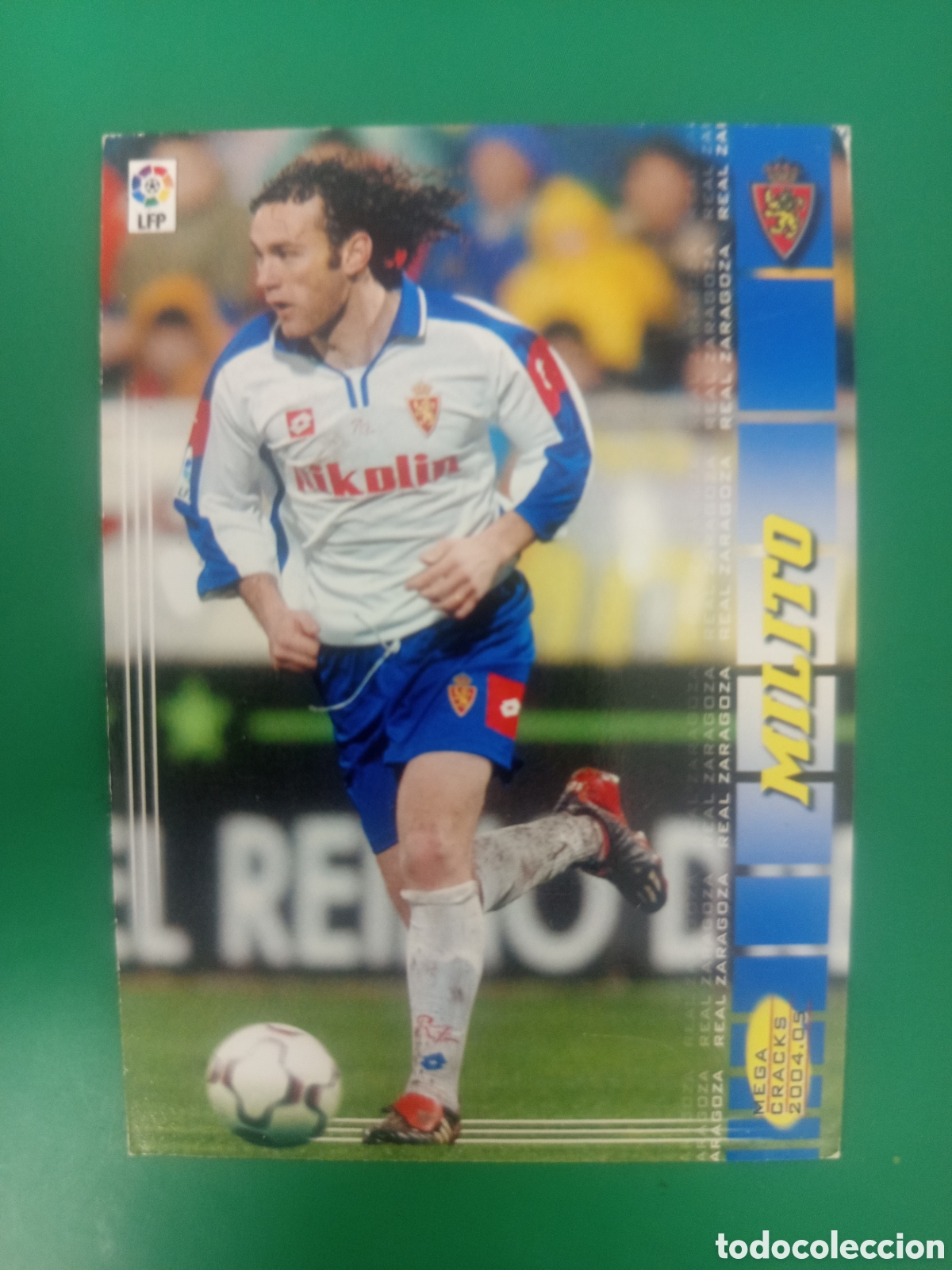 Cromos de f&uacute;tbol: ❇️ CROMO ⚽ MILITO ZARAGOZA MEGACRACKS MGKS 04 05 2004 2005 PANINI SPORTS ❇️