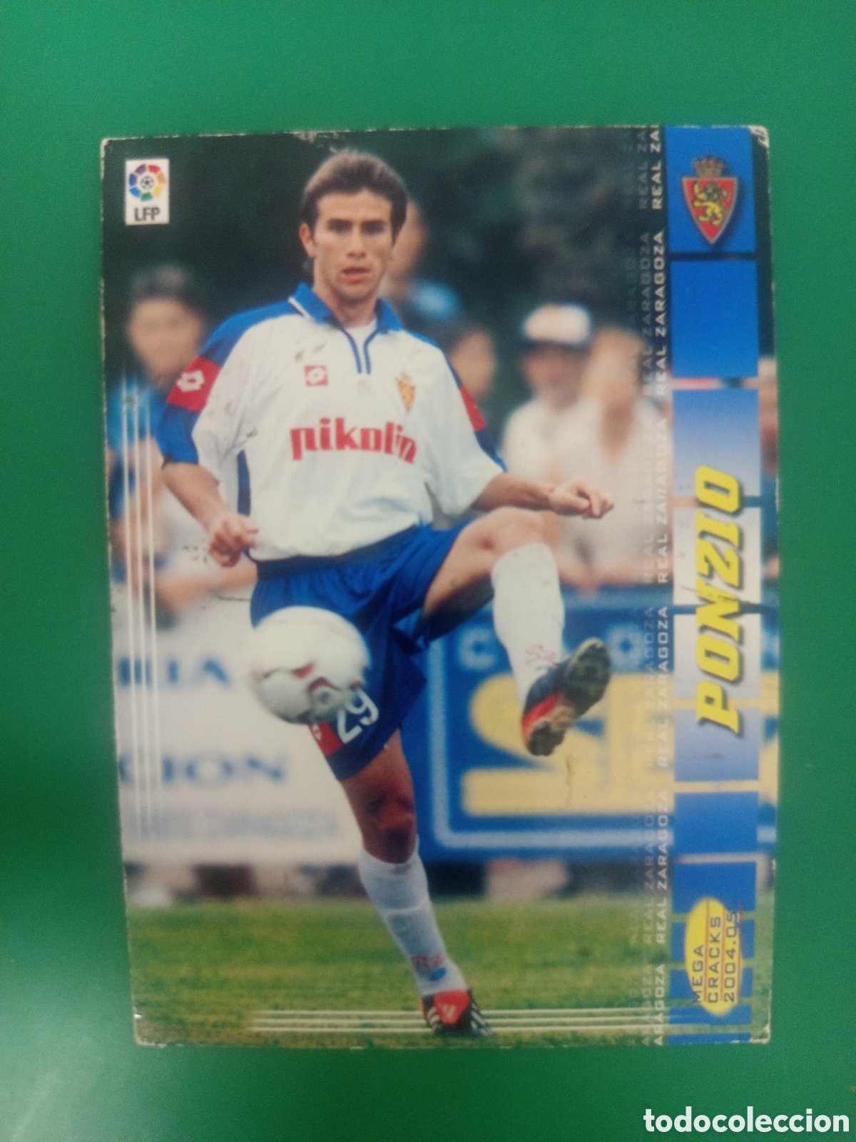 Cromos de f&uacute;tbol: ❇️ CROMO ⚽ PONZIO ZARAGOZA MEGACRACKS MGKS 04 05 2004 2005 PANINI SPORTS ❇️