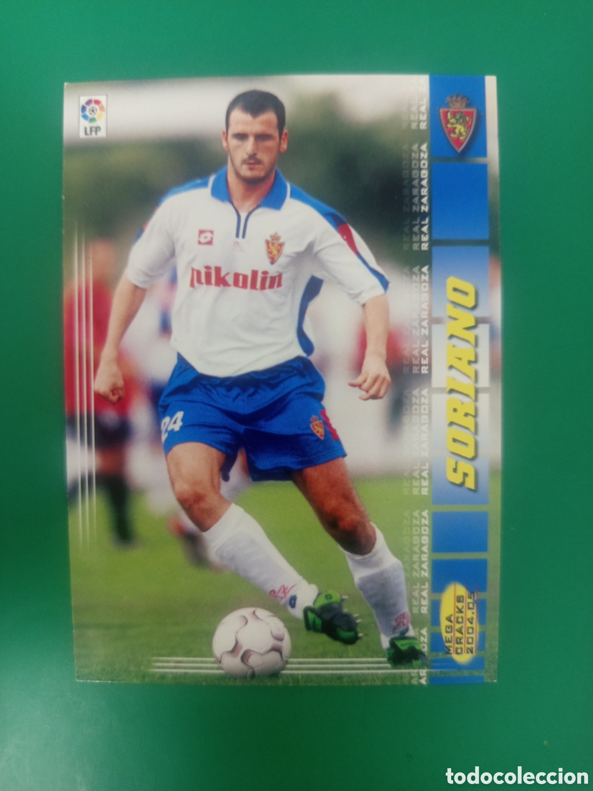 Cromos de f&uacute;tbol: ❇️ CROMO ⚽ SORIANO ZARAGOZA MEGACRACKS MGKS 04 05 2004 2005 PANINI SPORTS ❇️