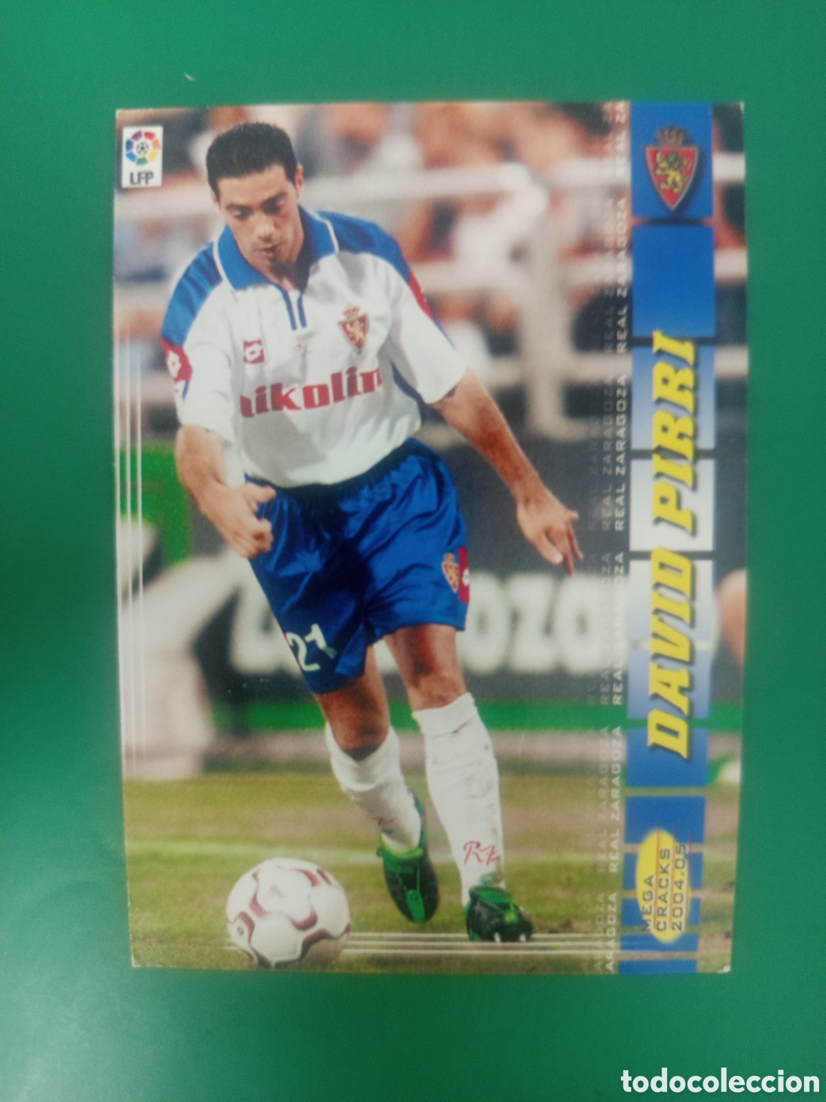Cromos de f&uacute;tbol: ❇️ CROMO ⚽ DAVID PIRRI ZARAGOZA MEGACRACKS MGKS 04 05 2004 2005 PANINI SPORTS ❇️
