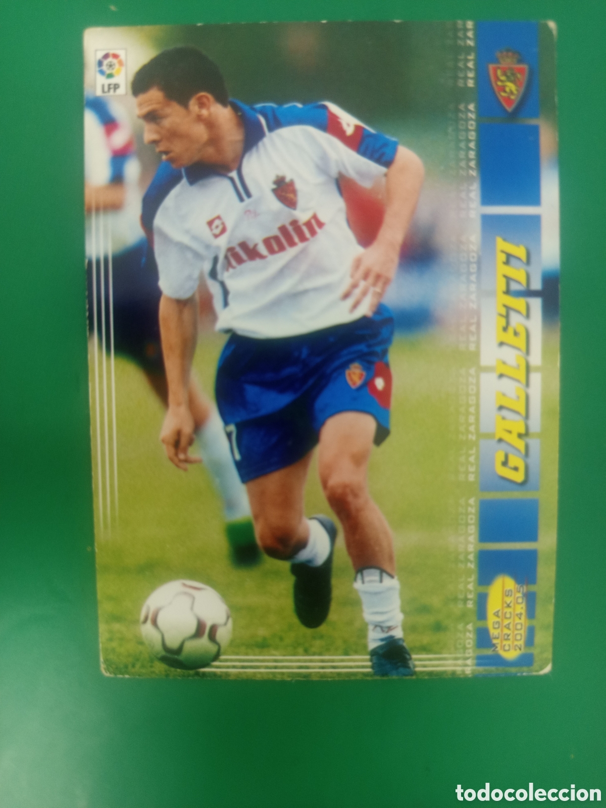 Cromos de f&uacute;tbol: ❇️ CROMO ⚽ GALLETTI ZARAGOZA MEGACRACKS MGKS 04 05 2004 2005 PANINI SPORTS ❇️