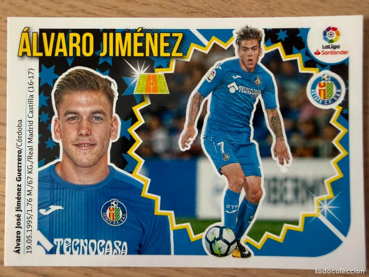 Cromos de f&uacute;tbol: 11B 11 B ALVARO JIMENEZ GETAFE 18 19 2018 2019 LIGA SANTANDER COLECCIONES ESTE SIN PEGAR STICKER