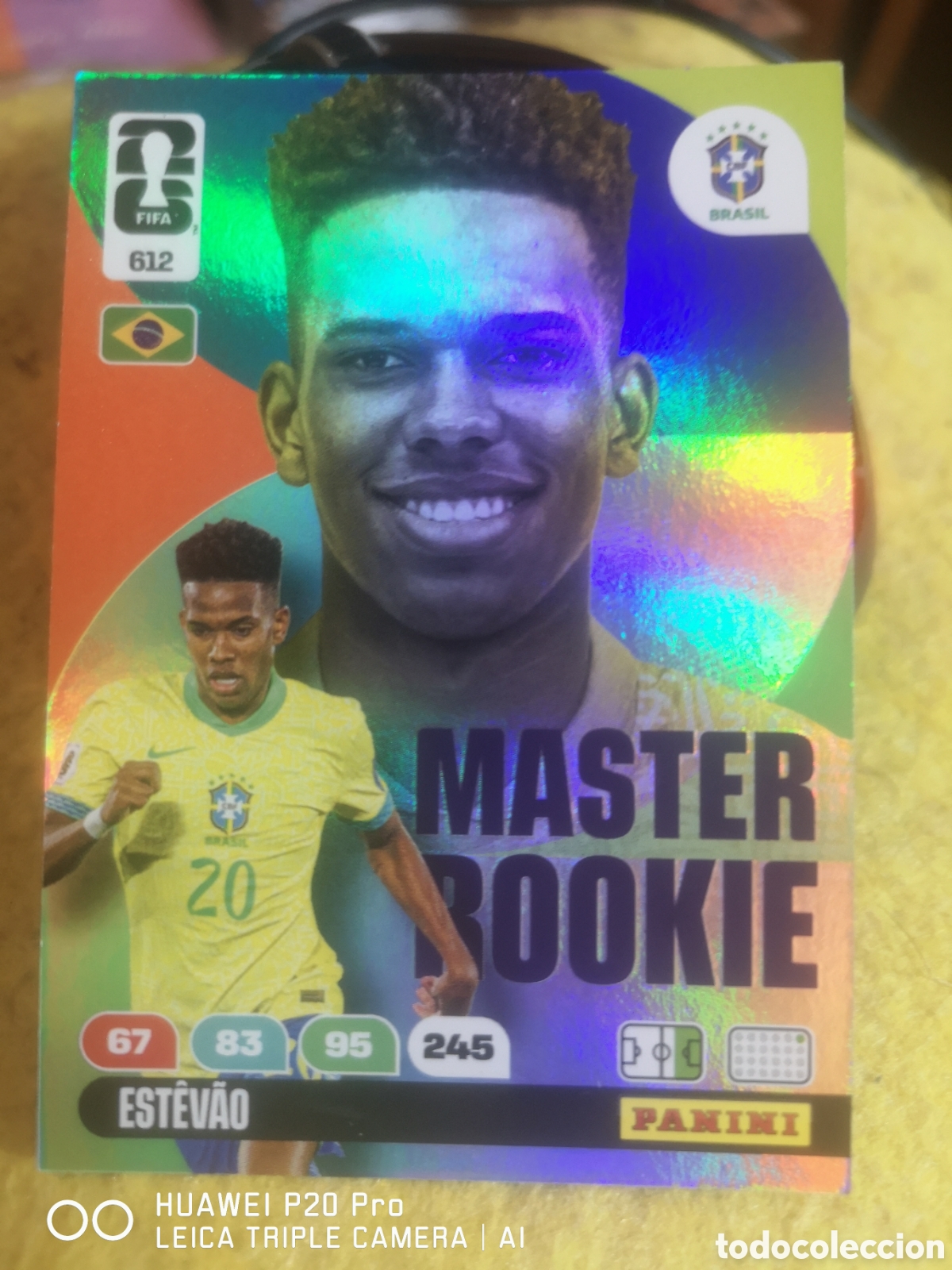 Cromos de f&uacute;tbol: FIFA WORLD CUP MUNDIAL 2026 ADRENALYN MASTER ROOKIE ESTEVAO 612 BRASIL