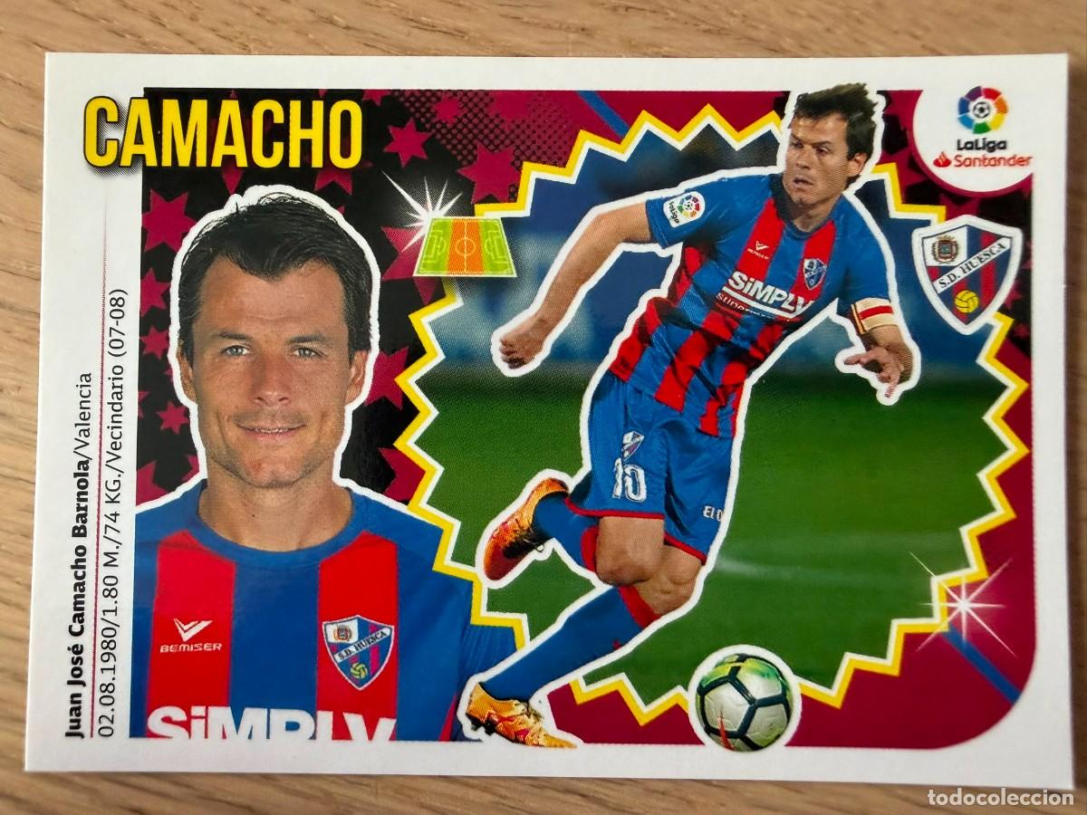Cartes &agrave; collectionner de Football: 8B 8 B CAMACHO HUESCA 18 19 2018 2019 LIGA SANTANDER COLECCIONES ESTE SIN PEGAR STICKER