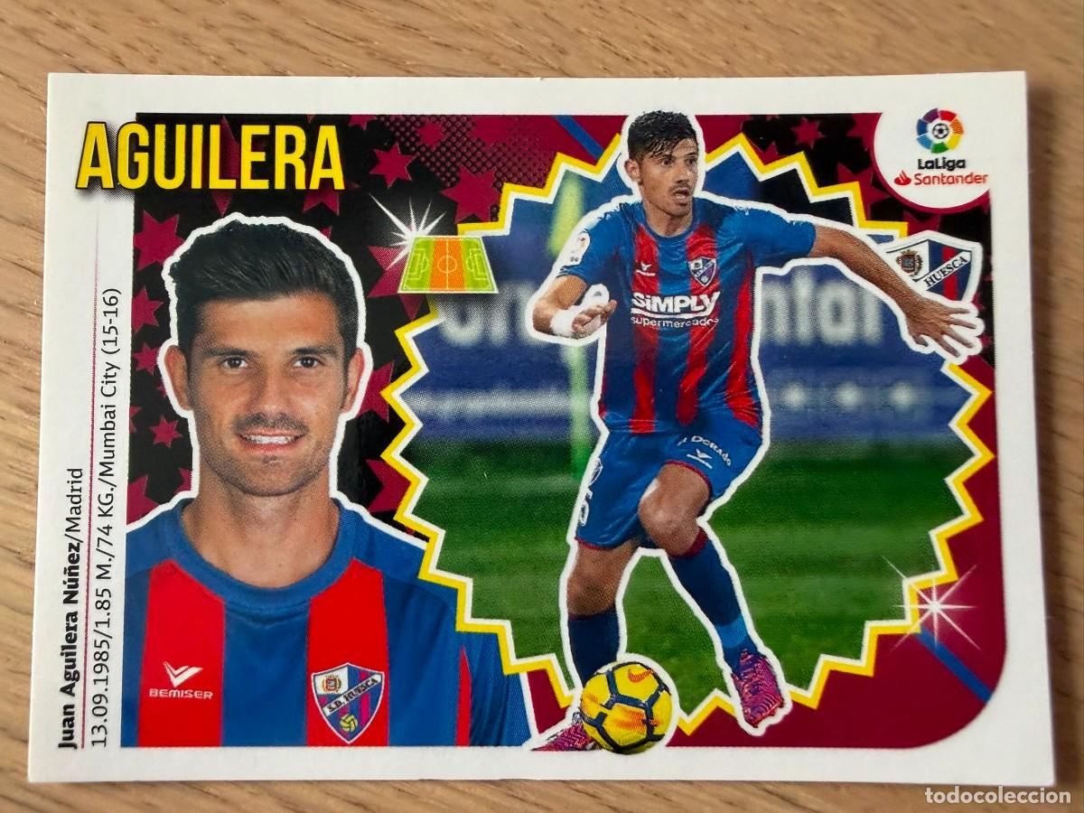 Cartes &agrave; collectionner de Football: 9 AGUILERA HUESCA 18 19 2018 2019 LIGA SANTANDER COLECCIONES ESTE SIN PEGAR STICKER