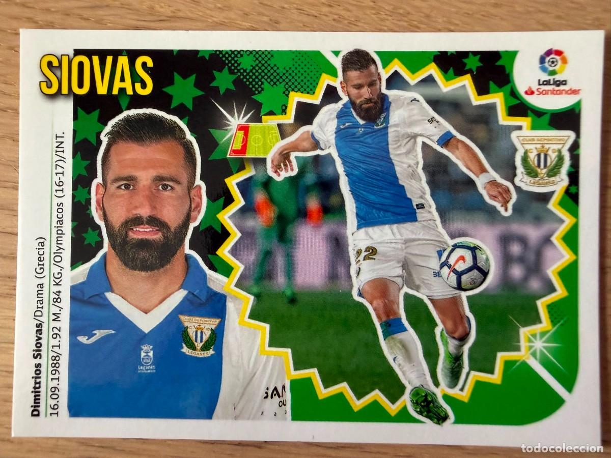 Cromos de f&uacute;tbol: 4 SIOVAS LEGANES 18 19 2018 2019 LIGA SANTANDER COLECCIONES ESTE SIN PEGAR STICKER
