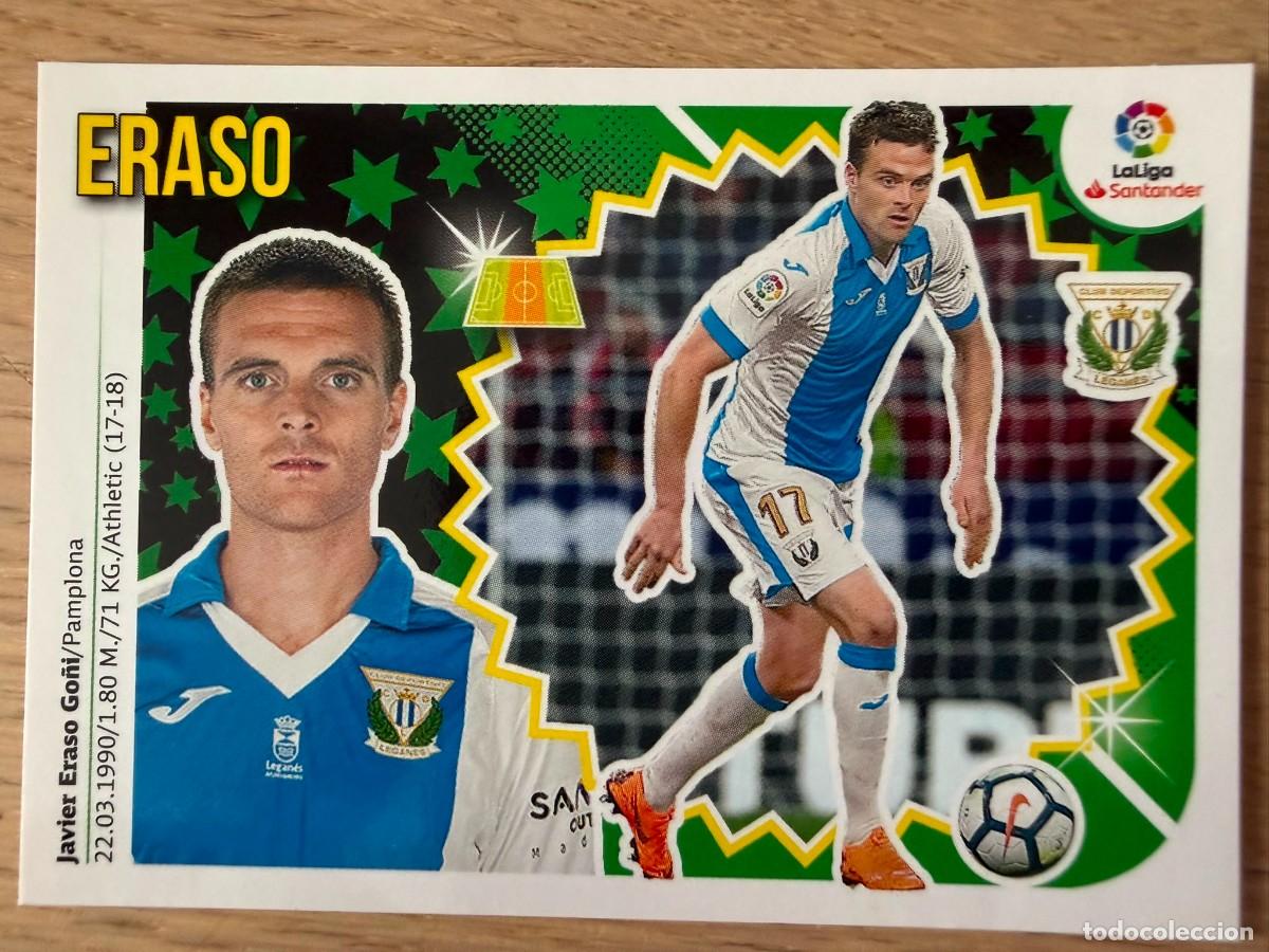 Cromos de f&uacute;tbol: 11A 11 A ERASO LEGANES 18 19 2018 2019 LIGA SANTANDER COLECCIONES ESTE SIN PEGAR STICKER
