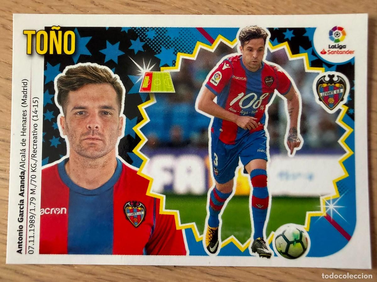 Cromos de f&uacute;tbol: 7 TO&Ntilde;O LEVANTE 18 19 2018 2019 LIGA SANTANDER COLECCIONES ESTE SIN PEGAR STICKER
