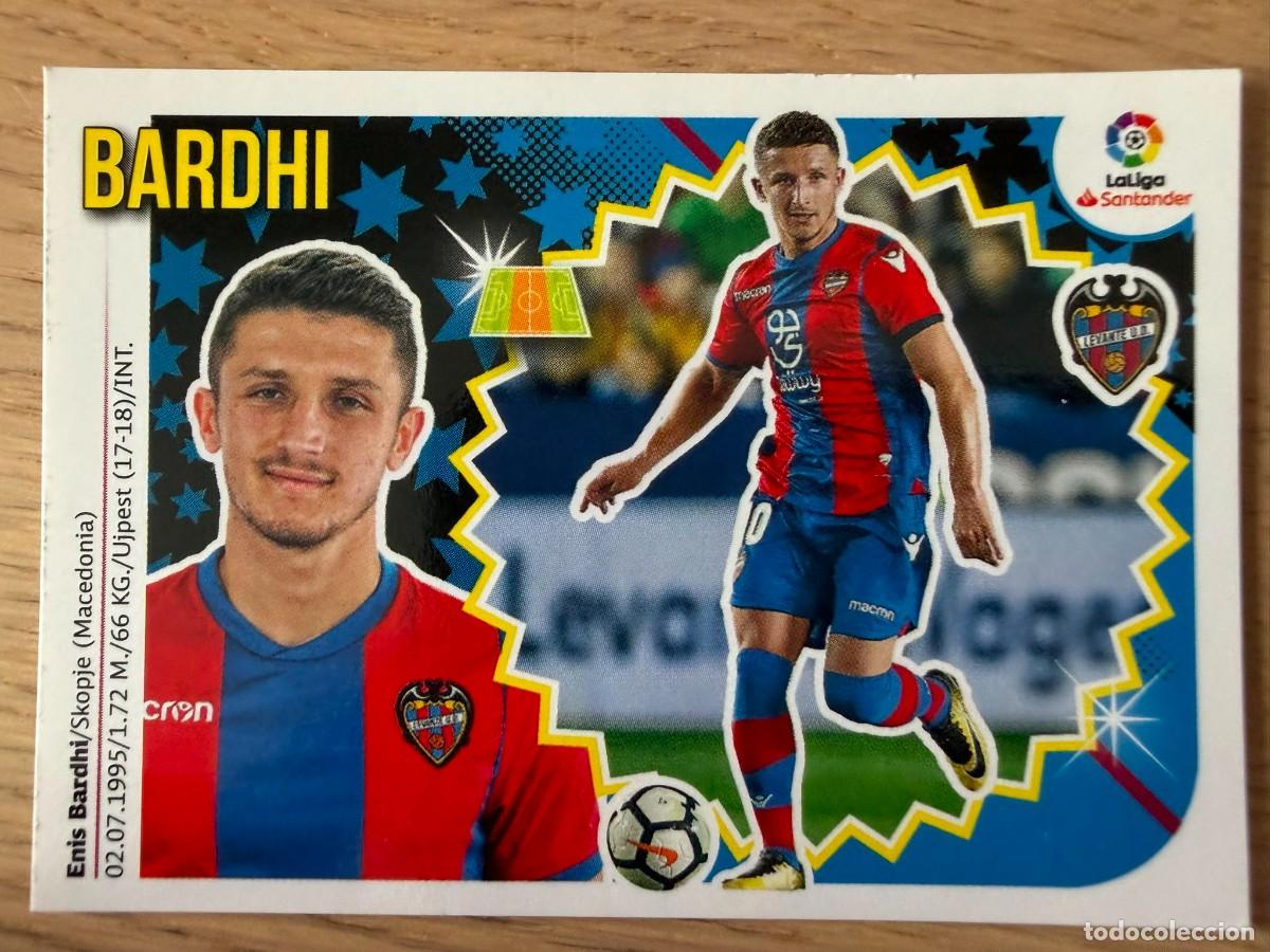 Cromos de f&uacute;tbol: 11 BARDHI LEVANTE 18 19 2018 2019 LIGA SANTANDER COLECCIONES ESTE SIN PEGAR STICKER